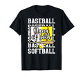 Nana Both Proud Softball Baseball Nana T-Shirt - Graphic Print Unisex - T-Shirt, Sweatshirt, Hoodie