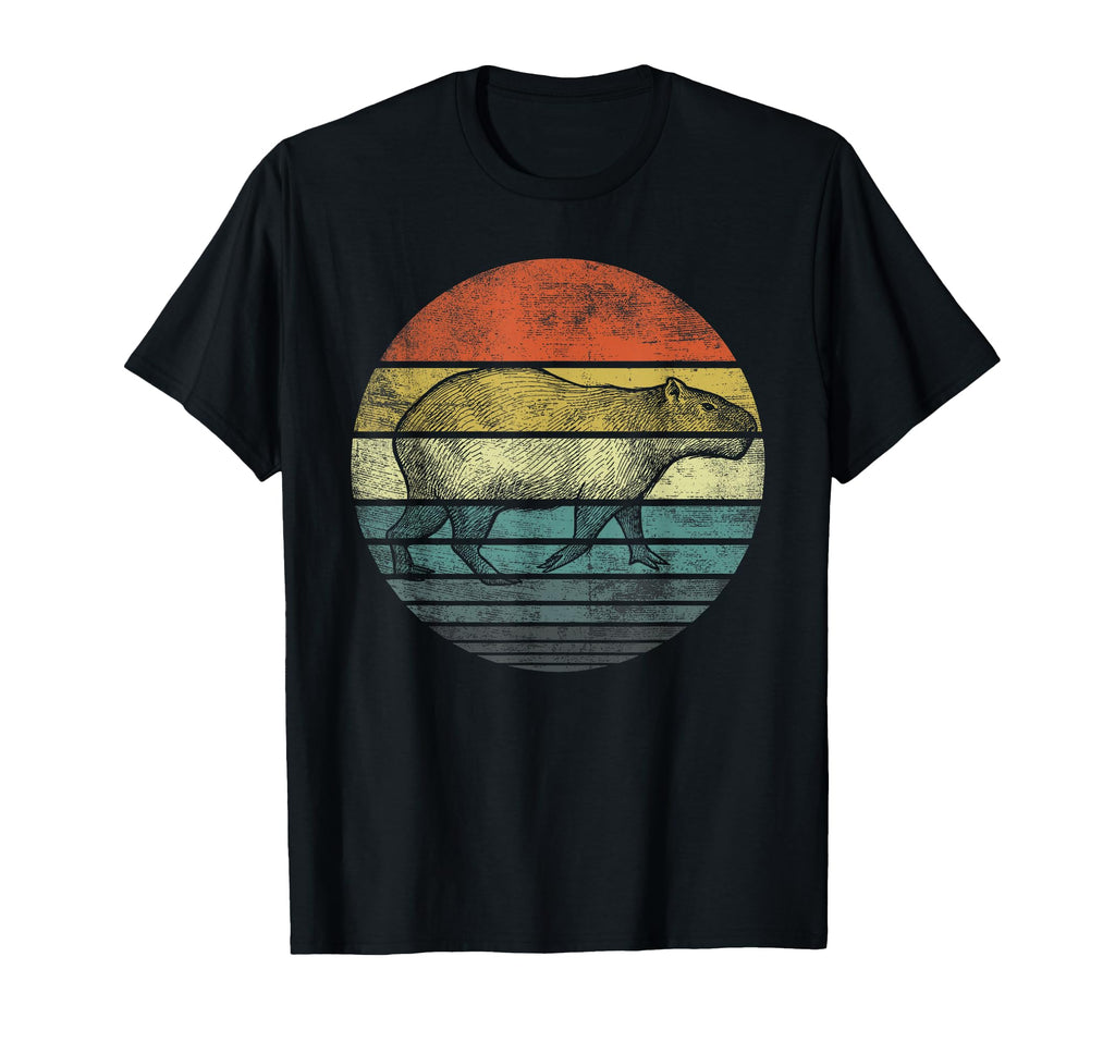 Capybara Gifts Sunset Animal Lover T-Shirt - Aesthetic Graphic Men Women - T-Shirt, Sweatshirt, Hoodie