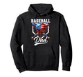 Baseball Dad Drip Fathers Day Daddy Usa Hoodie - Trendy Graphic Men Women - T-Shirt, Sweatshirt, Hoodie