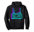 Ham Radio Operator Amateur Radio Vaporwave Hoodie - Unique Graphic Unisex - T-Shirt, Sweatshirt, Hoodie
