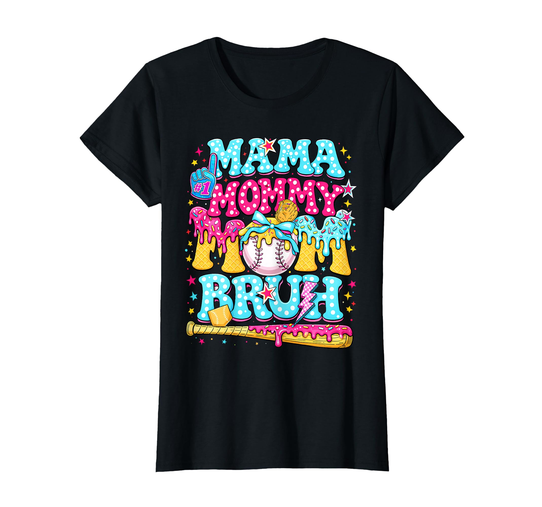 Baseball Mama Leopard Baseball Mom T-Shirt - Trendy Graphic Men Women - T-Shirt, Sweatshirt, Hoodie