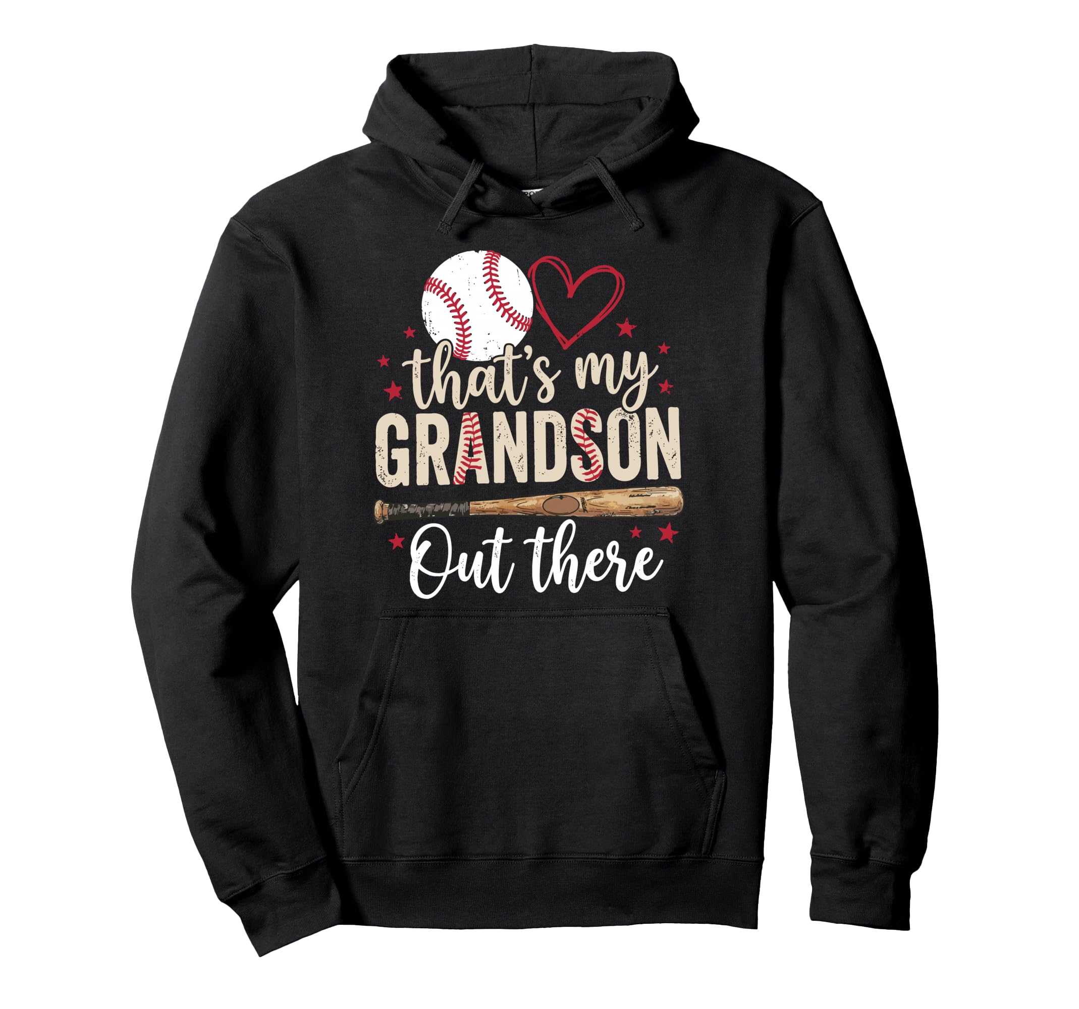 Thats My Grandson Out There Baseball Hoodie - Streetwear Style Men Women - T-Shirt, Sweatshirt, Hoodie