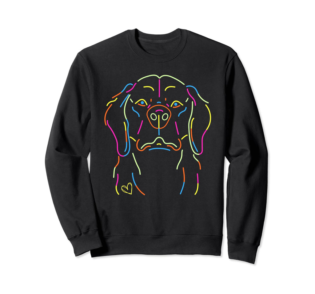 Neon Dog Delight 80S Inspired Sweatshirt - Aesthetic Graphic Unisex - T-Shirt, Sweatshirt, Hoodie