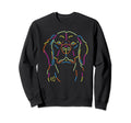 Neon Dog Delight 80S Inspired Sweatshirt - Aesthetic Graphic Unisex - T-Shirt, Sweatshirt, Hoodie