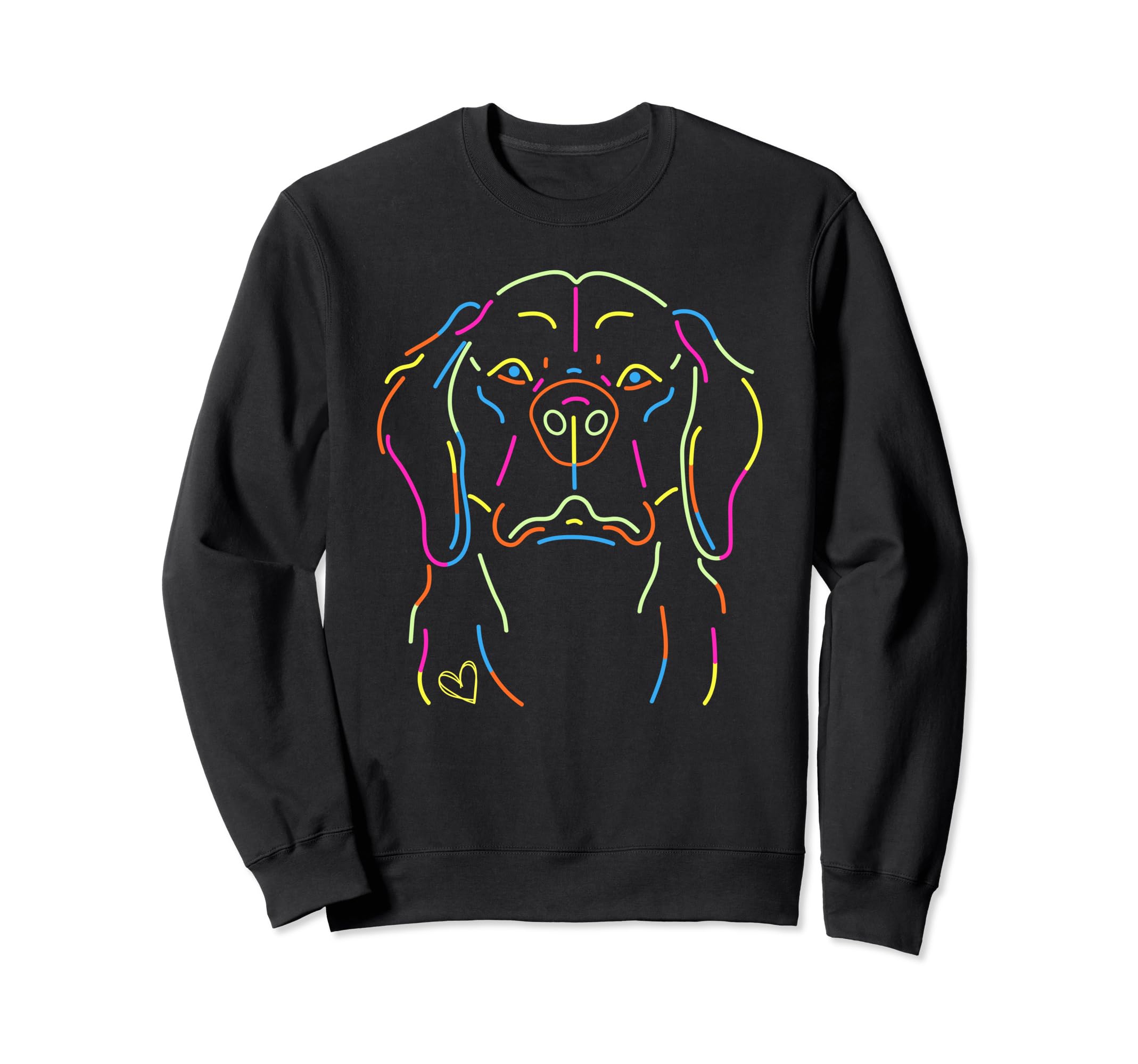 Neon Dog Delight 80S Inspired Sweatshirt - Aesthetic Graphic Unisex - T-Shirt, Sweatshirt, Hoodie