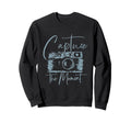 Capture Moment Photography Camera Sweatshirt - Minimalist Print for Adults - T-Shirt, Sweatshirt, Hoodie