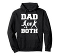 Dad Both Funny Soccer Baseball Dad Hoodie - Novelty Apparel for Adults - T-Shirt, Sweatshirt, Hoodie