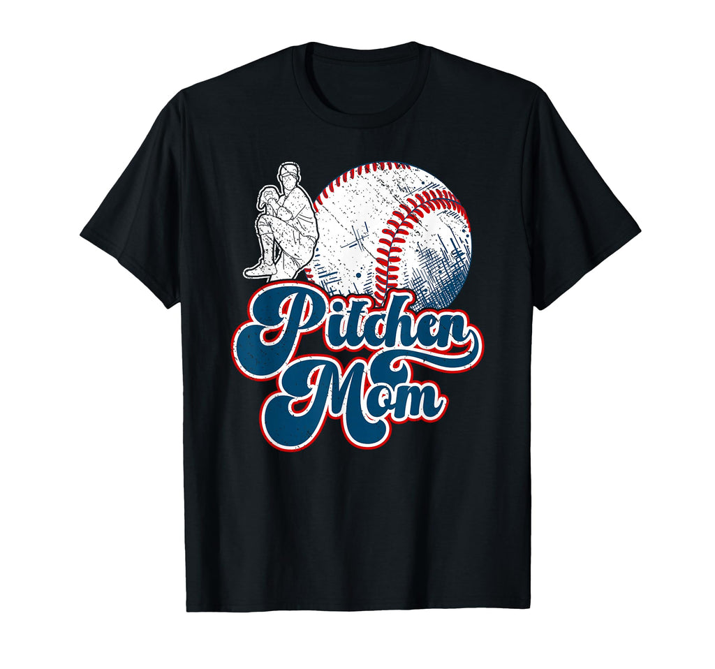 Baseball Pitcher Mom Baseball Pitcher T-Shirt - Minimalist Print Men Women - T-Shirt, Sweatshirt, Hoodie