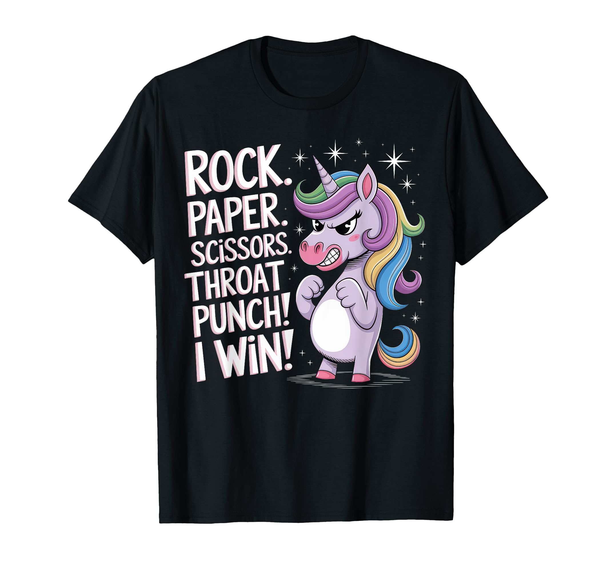 Rock Paper Scissors Throat Punch I T-Shirt - Aesthetic Graphic for Adults - T-Shirt, Sweatshirt, Hoodie