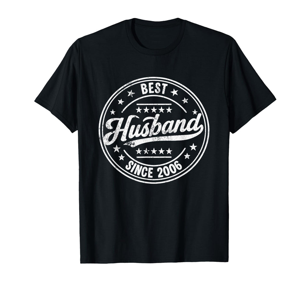 Proud Best Husband Since 2006 20Th T-Shirt - Novelty Apparel Men Women - T-Shirt, Sweatshirt, Hoodie