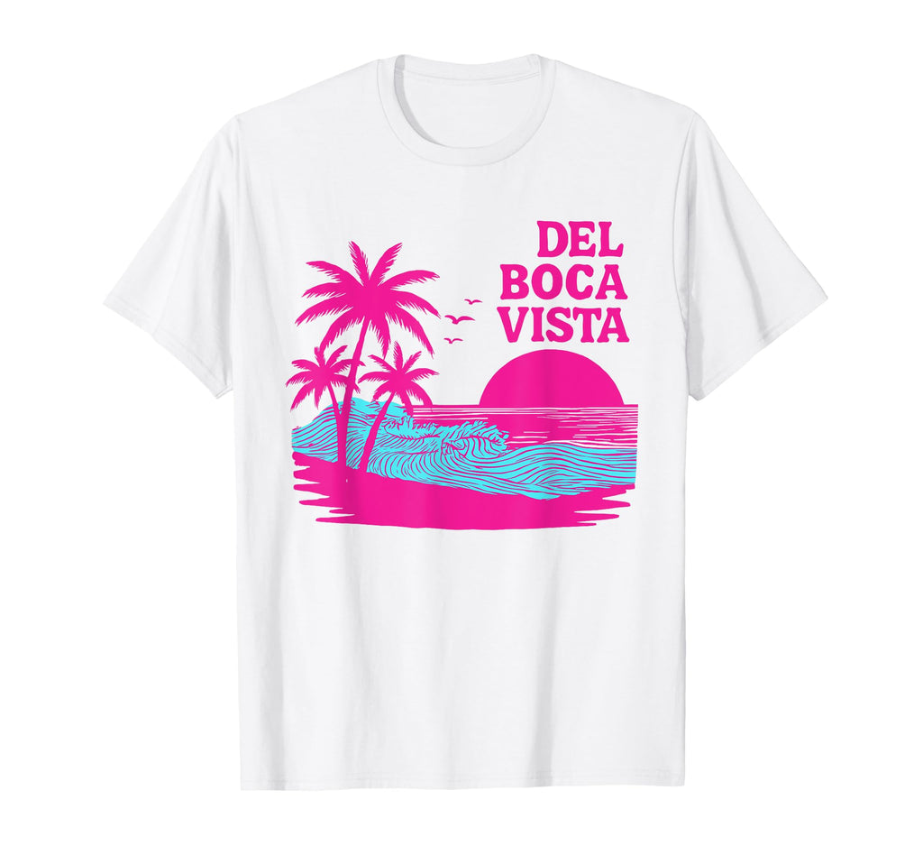 Del Boca Vista Sunset Florida T-Shirt - Trendy Graphic Unisex - T-Shirt, Sweatshirt, Hoodie
