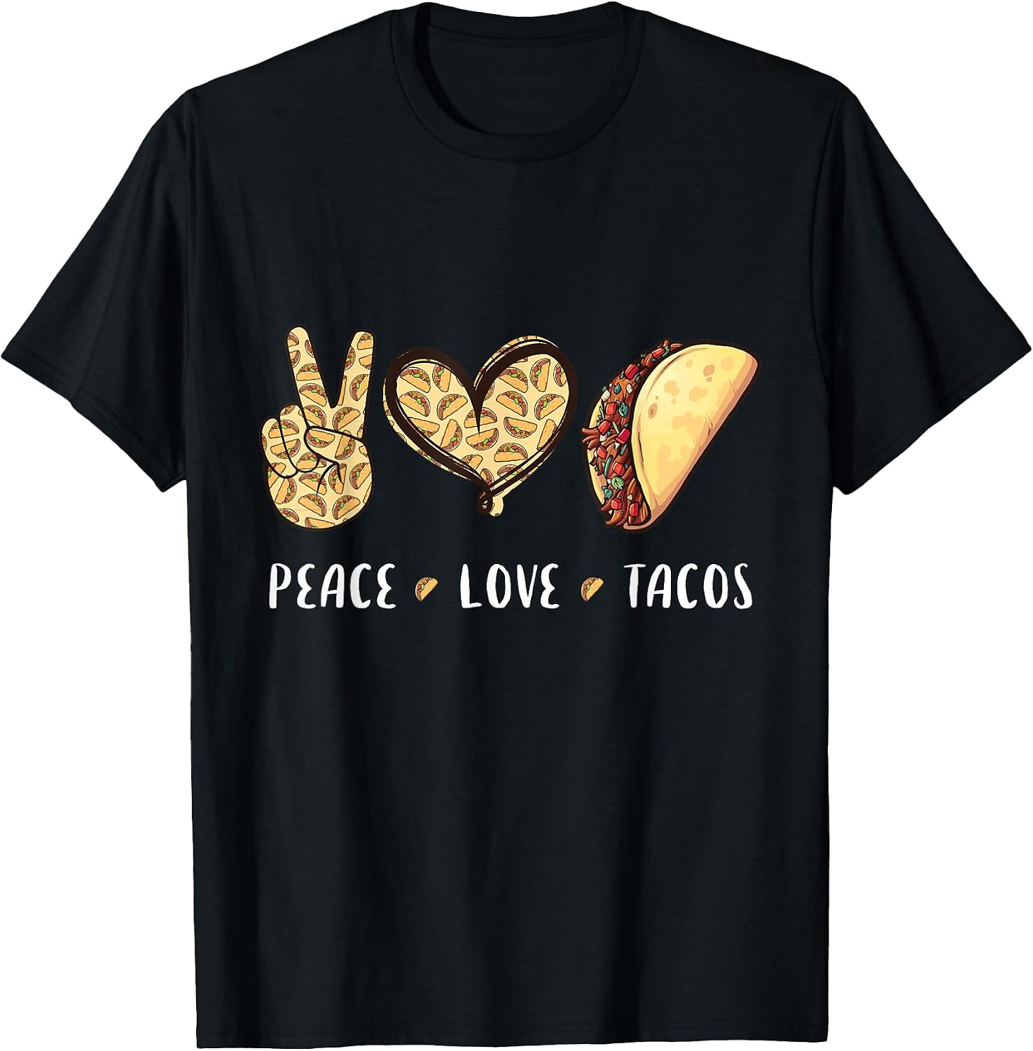 Peace Love taco lovers Designs Co - Adult & Kids T-Shirts, Sweatshirts & Hoodies apparel design preview 1