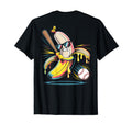 Art Back Dripping Banana Baseball Funny T-Shirt - Streetwear Style Unisex - T-Shirt, Sweatshirt, Hoodie
