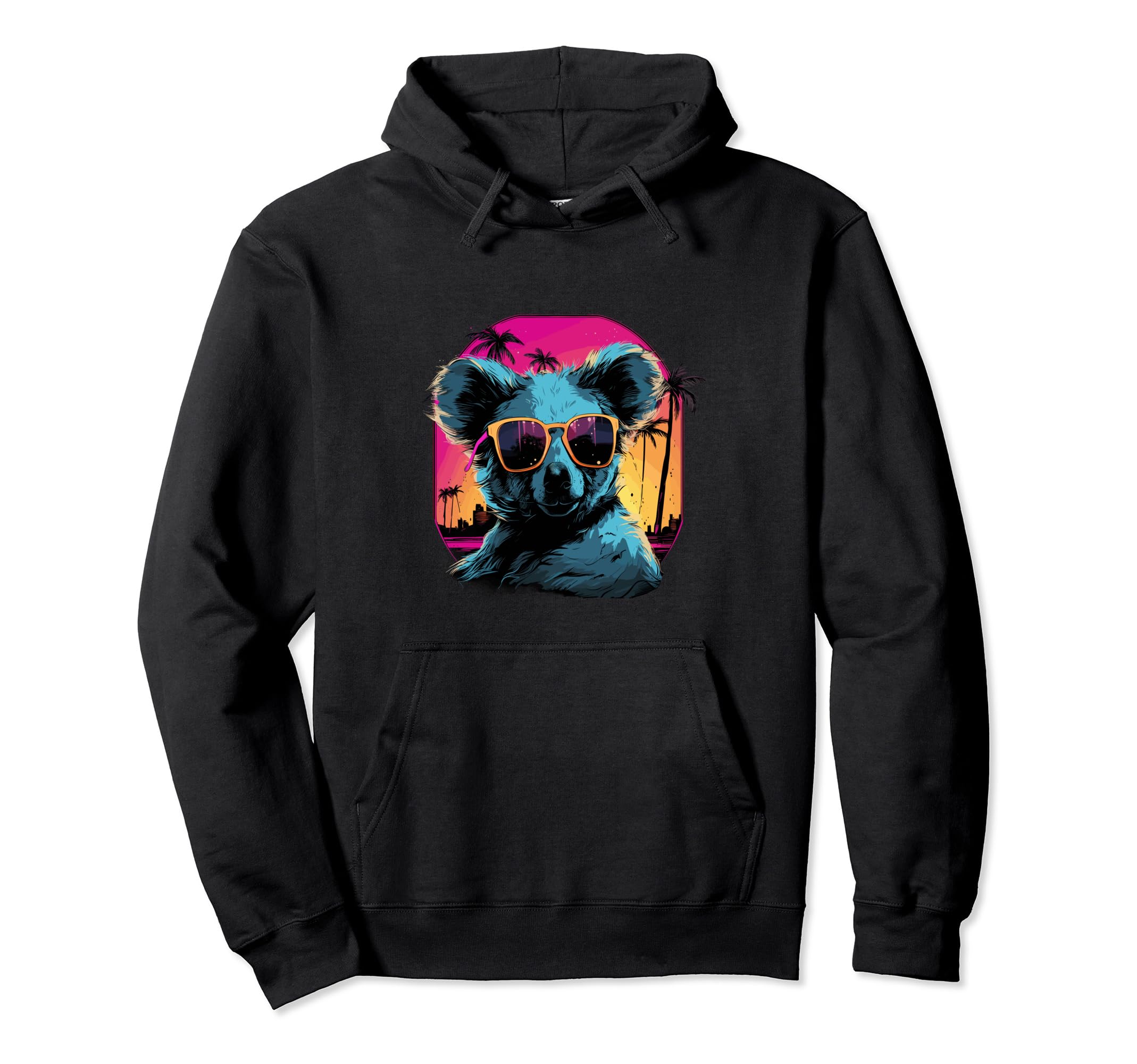 Funny Koalas Vaporwave Aesthetic Hoodie - Casual Everyday Wear for Adults - T-Shirt, Sweatshirt, Hoodie