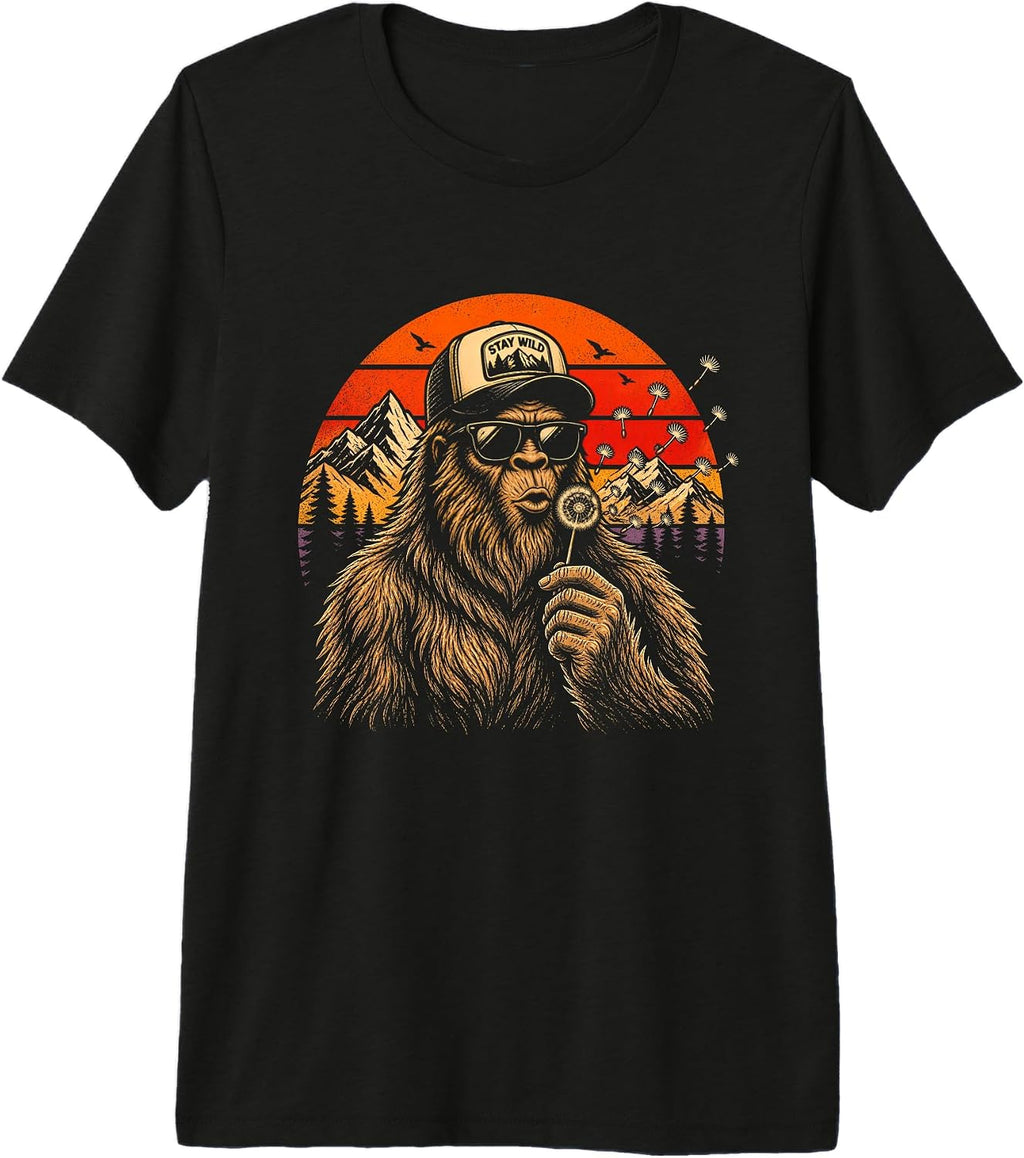 Funny Bigfoot Sasquatch Outdoor Nature Apparel Men - Adult & Kids T-Shirts, Sweatshirts & Hoodies apparel design preview 1