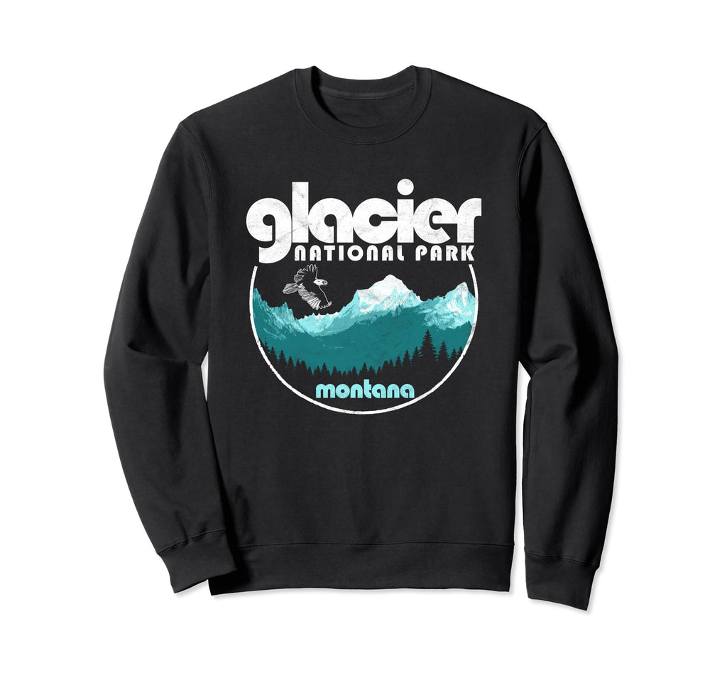 Glacier National Park Montana Nature Sweatshirt - Novelty Apparel Unisex - T-Shirt, Sweatshirt, Hoodie