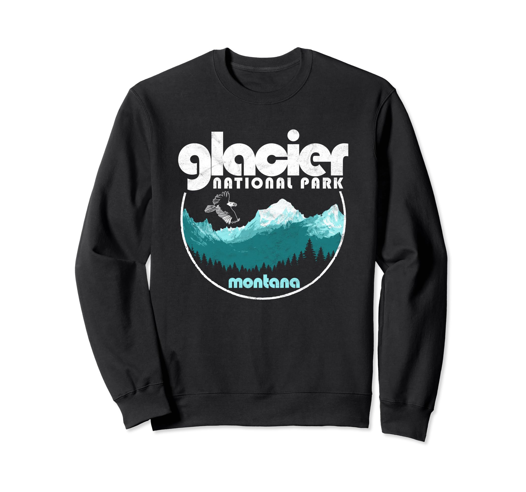 Glacier National Park Montana Nature Sweatshirt - Novelty Apparel Unisex - T-Shirt, Sweatshirt, Hoodie