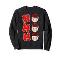 Ho Ho Ho Santa Red Plaid Claus Sweatshirt - Casual Everyday Wear Men Women - T-Shirt, Sweatshirt, Hoodie