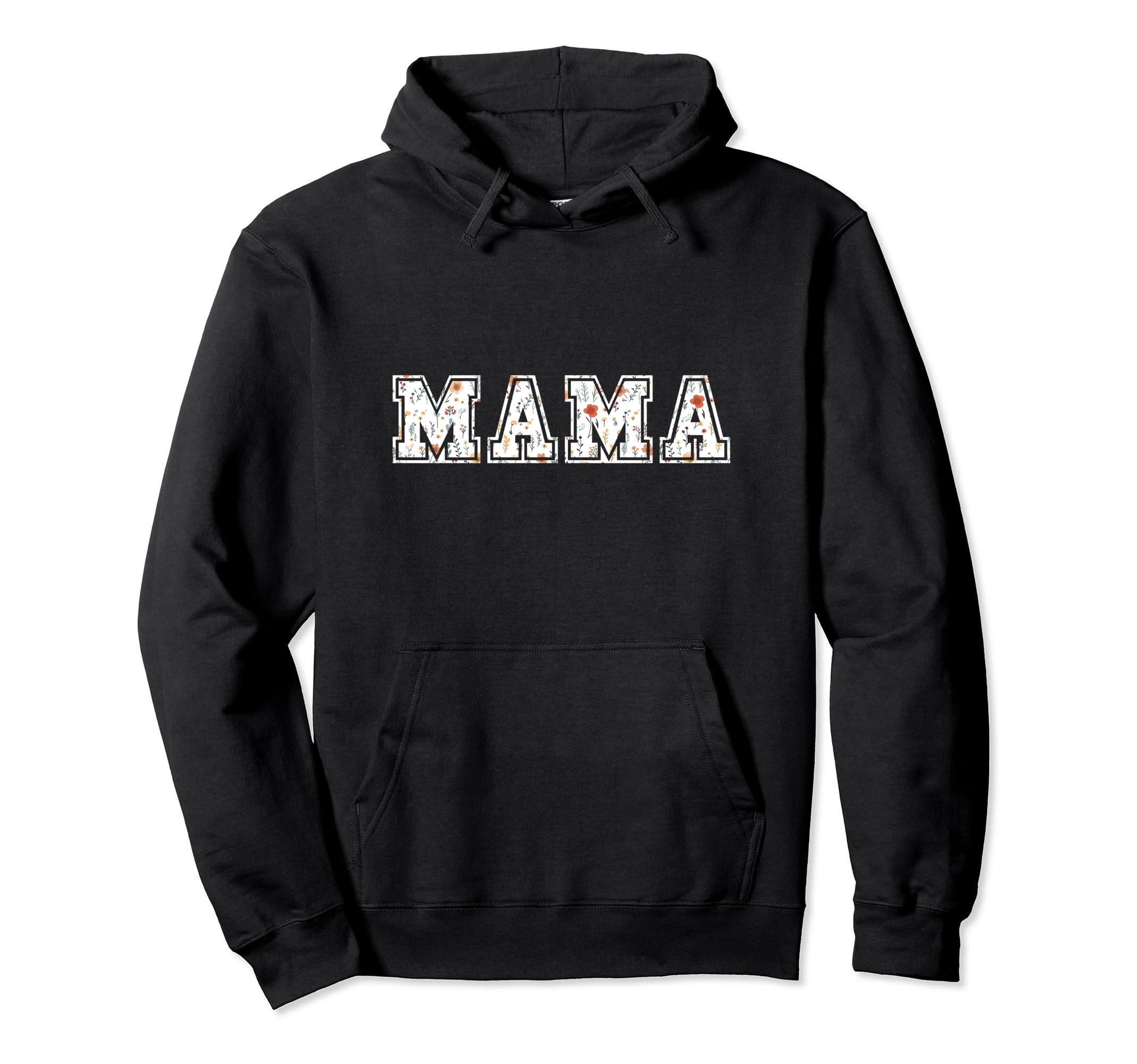 Boho Mama Flowers Mothers Day Gift Hoodie - Fun Novelty Design for Adults - T-Shirt, Sweatshirt, Hoodie