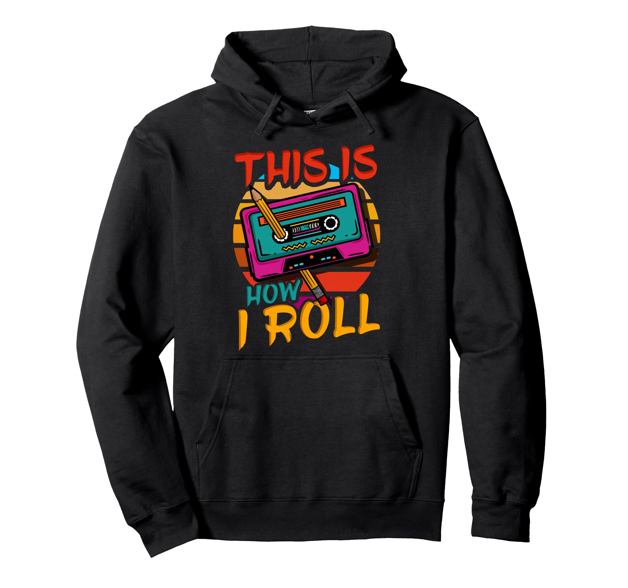 80S 90S Music Cassette Tape Hoodie - Casual Everyday Wear Unisex - T-Shirt, Sweatshirt, Hoodie