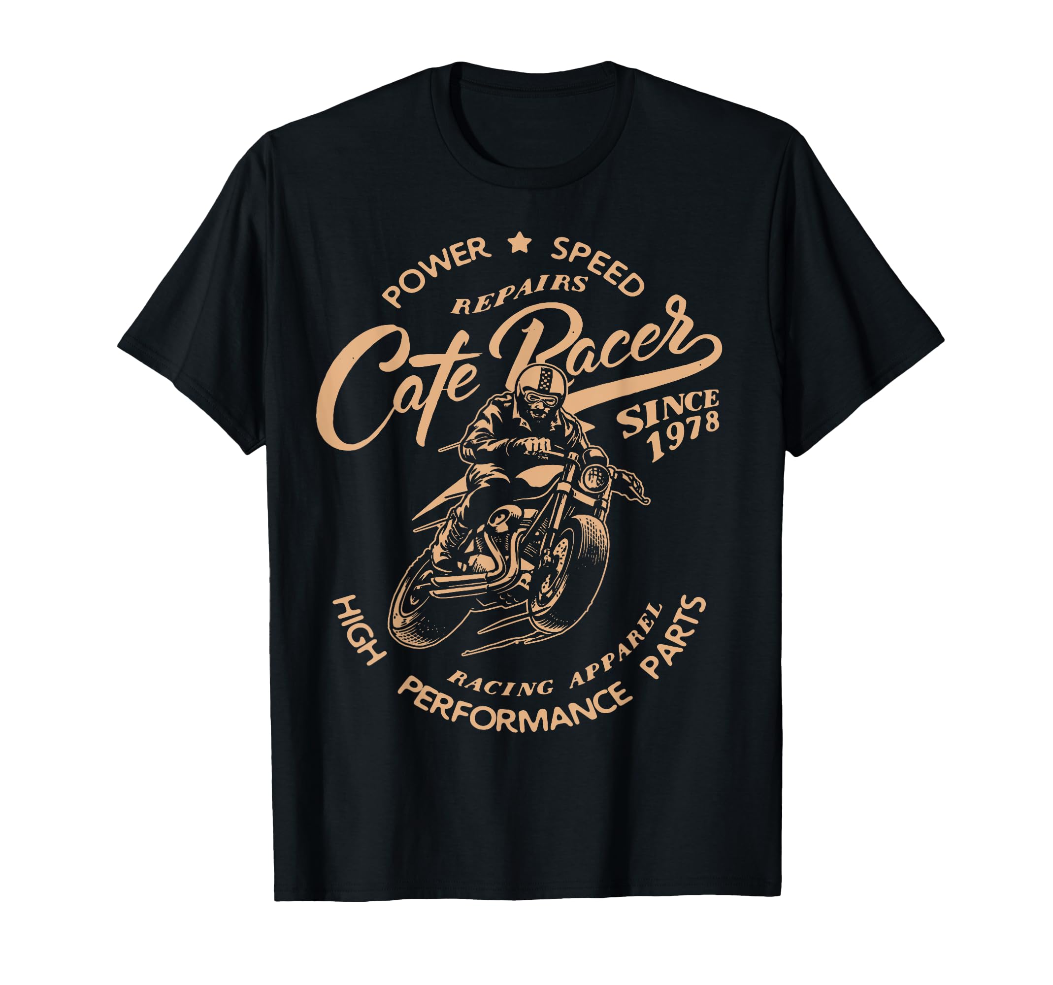 Cafe Racer Motorcycle Racing Bikers Gift T-Shirt - Novelty Apparel Unisex - T-Shirt, Sweatshirt, Hoodie