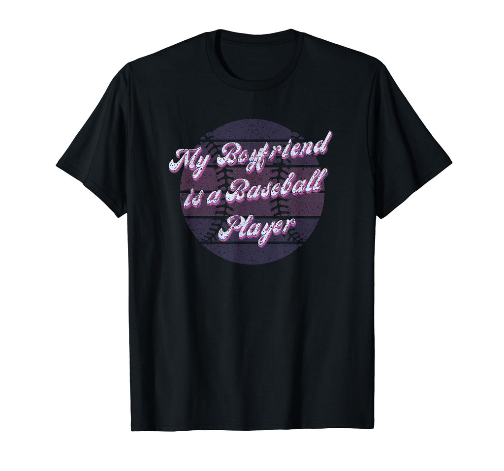 Girlfriend Baseball Player Boyfriend T-Shirt - Unique Graphic for Adults - T-Shirt, Sweatshirt, Hoodie