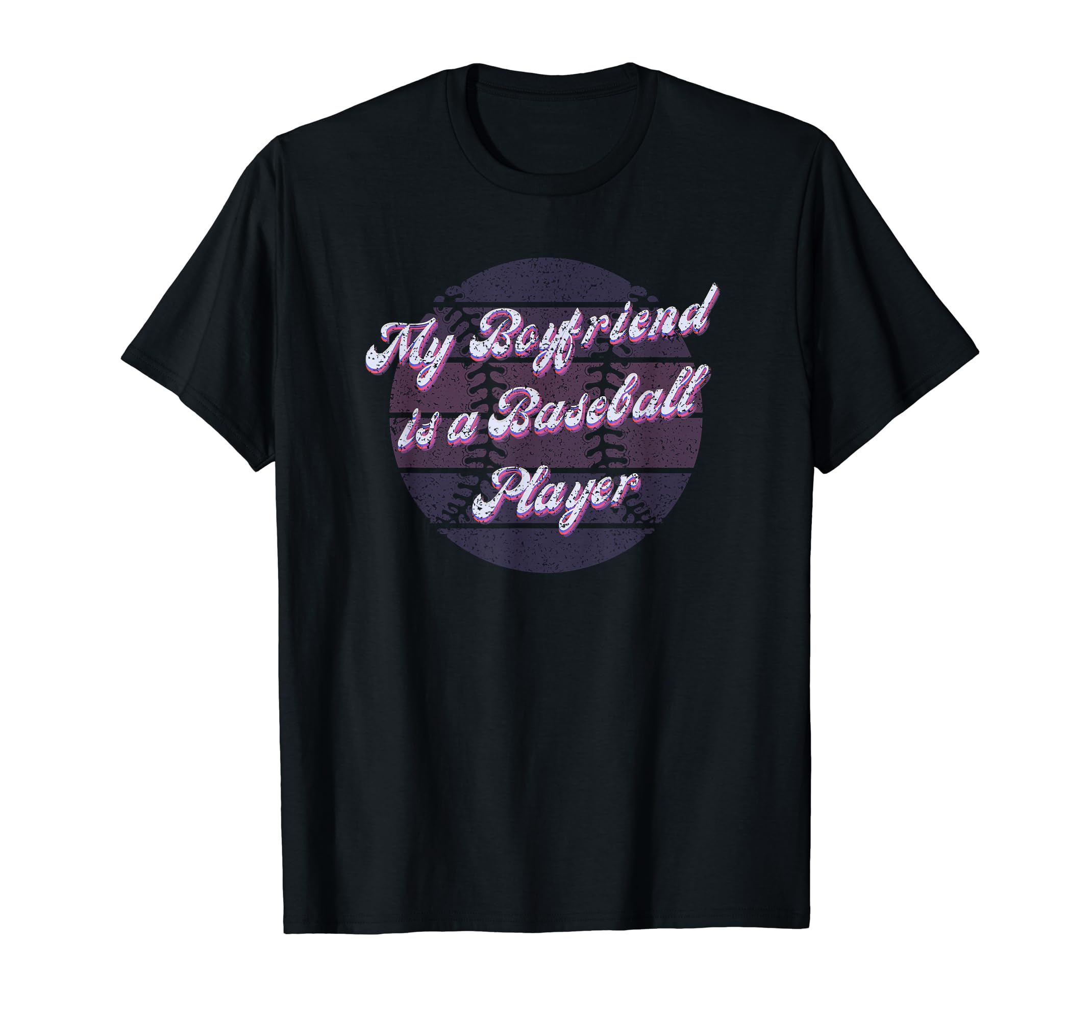 Girlfriend Baseball Player Boyfriend T-Shirt - Unique Graphic for Adults - T-Shirt, Sweatshirt, Hoodie