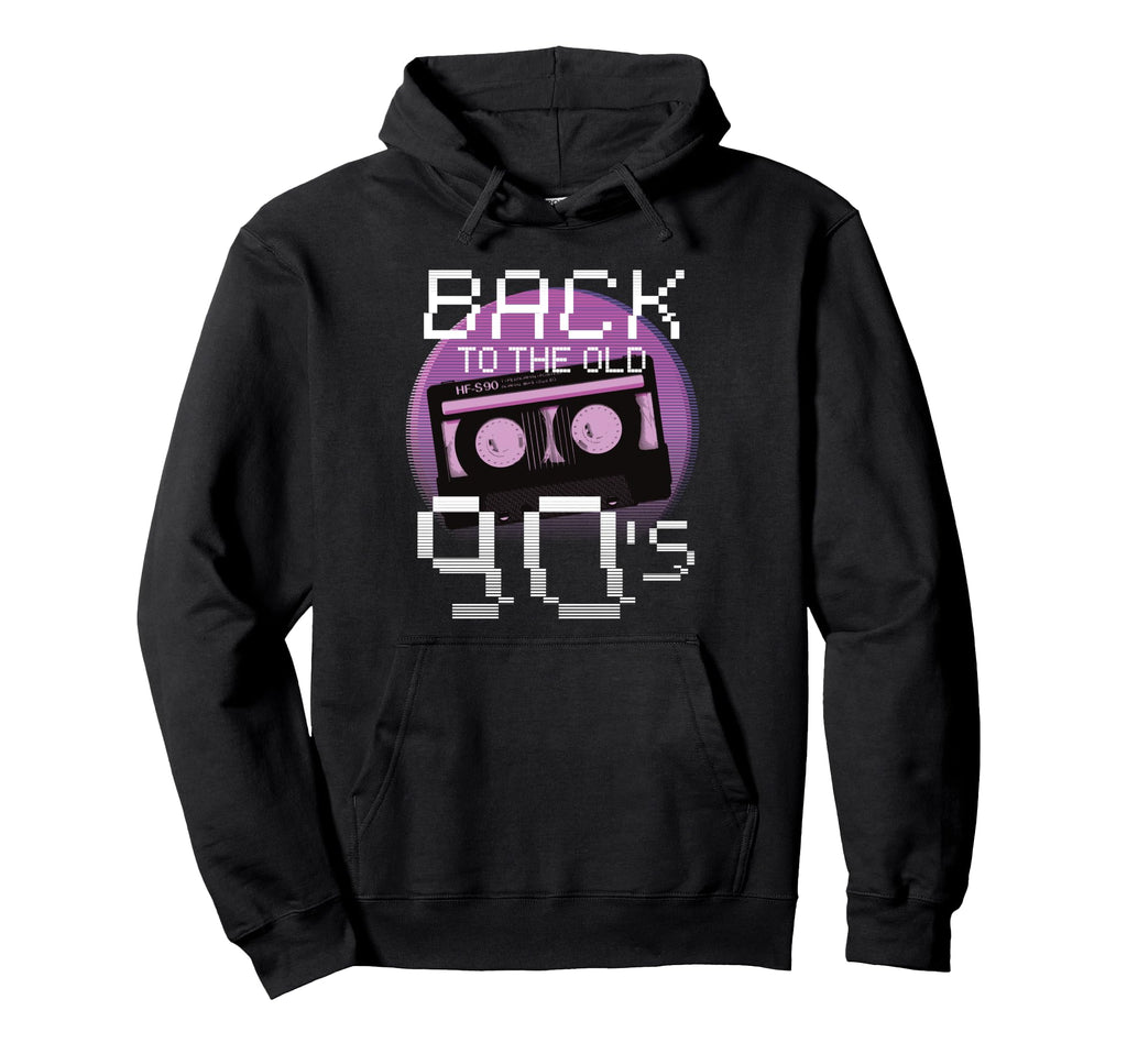 Back To Old 90S Cassette Tape Hoodie - Casual Everyday Wear Men Women - T-Shirt, Sweatshirt, Hoodie