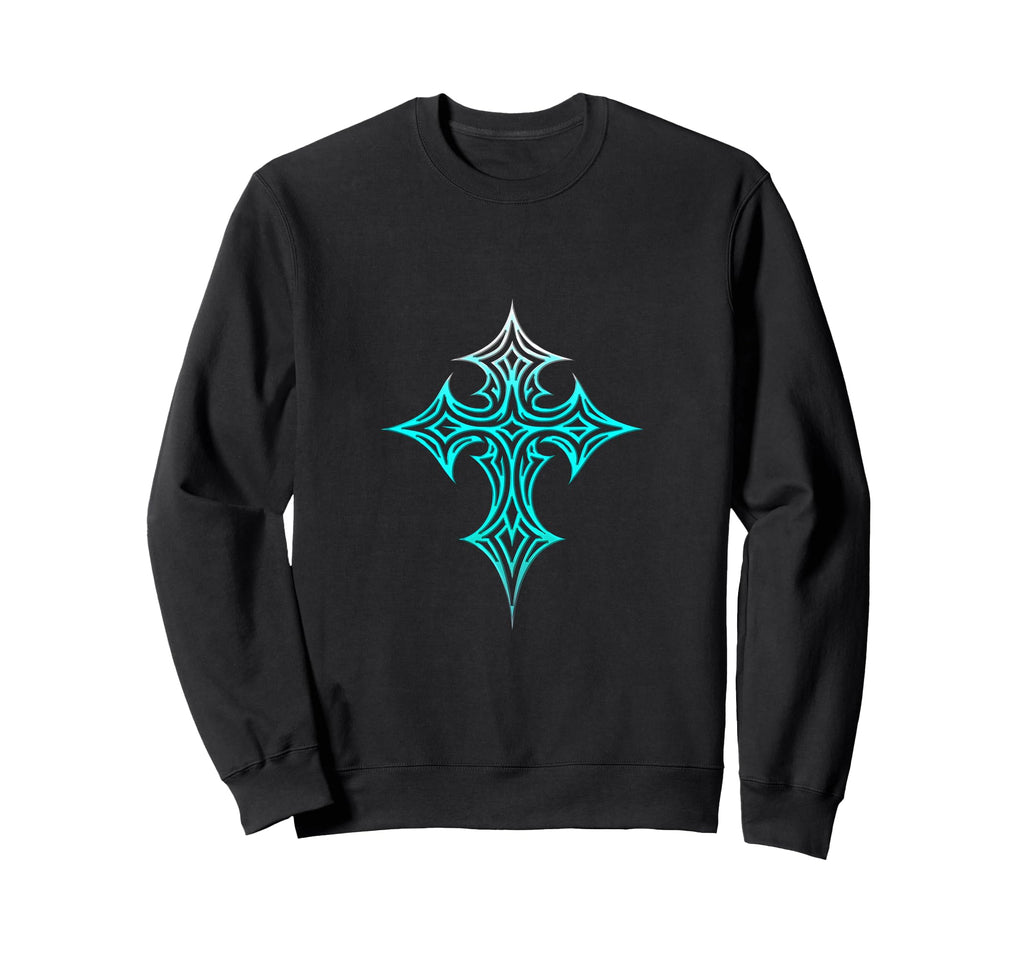 Gothic Cross Y2K Aesthetic Emo Goth Sweatshirt - Fun Novelty Design Unisex - T-Shirt, Sweatshirt, Hoodie