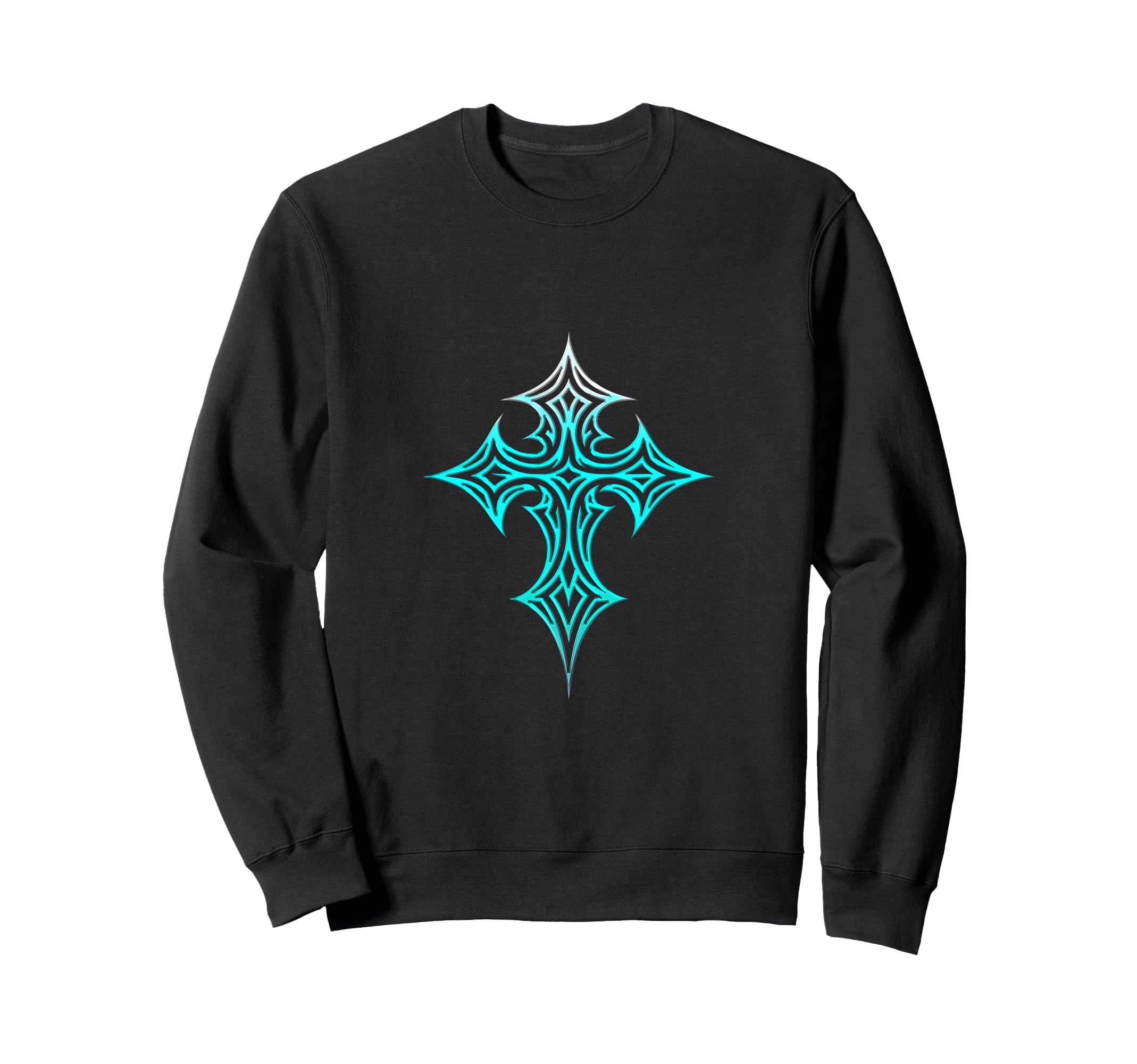 Gothic Cross Y2K Aesthetic Emo Goth Sweatshirt - Fun Novelty Design Unisex - T-Shirt, Sweatshirt, Hoodie