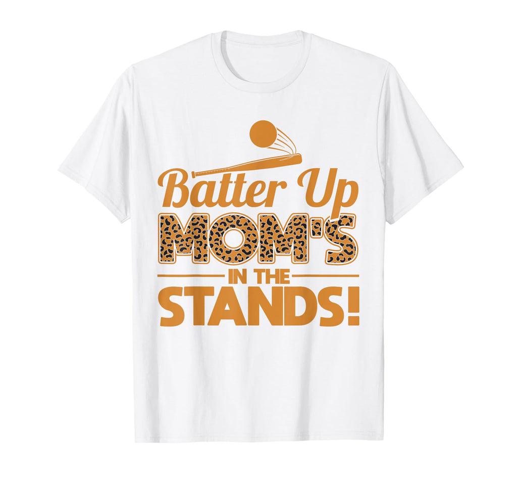 Baseball Mom Moms Stands Leopard T-Shirt - Custom Art Print Unisex - T-Shirt, Sweatshirt, Hoodie