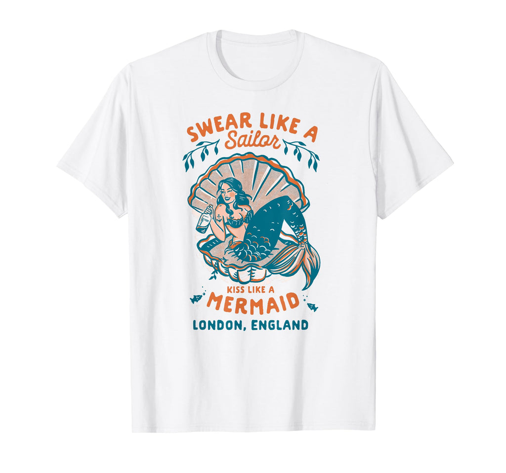 London England Tiki Bar Lounge Pinup T-Shirt - Novelty Apparel Men Women - T-Shirt, Sweatshirt, Hoodie