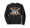 Groovy Since 1954 Birthday Flower Sweatshirt - Custom Art Print Unisex - T-Shirt, Sweatshirt, Hoodie