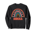 Nonna Groovy Grandma Rainbow Boho Sweatshirt - Trendy Graphic Men Women - T-Shirt, Sweatshirt, Hoodie