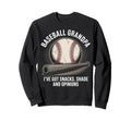 Funny Grandpa Baseball Player Fathers T-Shirt - Novelty Apparel for Adults - T-Shirt, Sweatshirt, Hoodie
