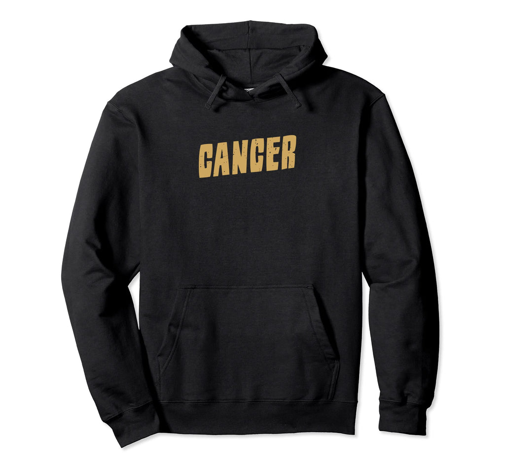 Cancer Golden Yellow Zodiac Sign Hoodie - Aesthetic Graphic for Adults - T-Shirt, Sweatshirt, Hoodie