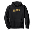 Cancer Golden Yellow Zodiac Sign Hoodie - Aesthetic Graphic for Adults - T-Shirt, Sweatshirt, Hoodie