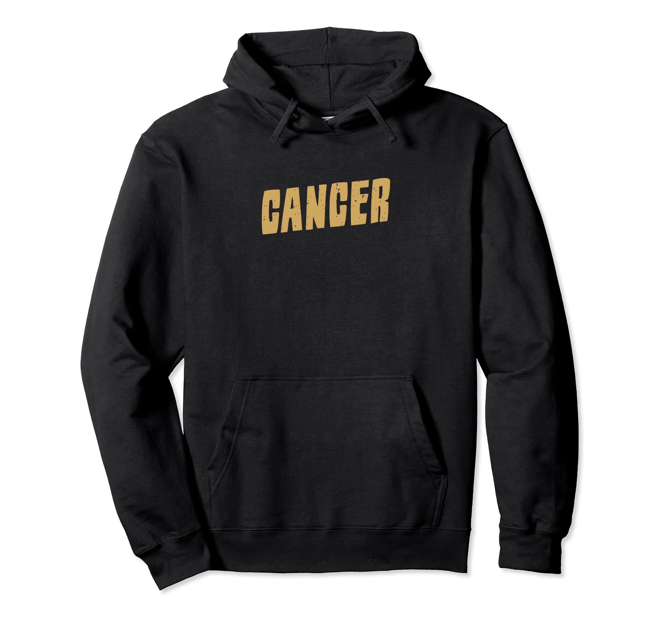 Cancer Golden Yellow Zodiac Sign Hoodie - Aesthetic Graphic for Adults - T-Shirt, Sweatshirt, Hoodie
