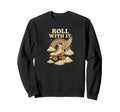 Roll It Roller Skate Wings Rainbow 70S Sweatshirt - Trendy Graphic Unisex - T-Shirt, Sweatshirt, Hoodie
