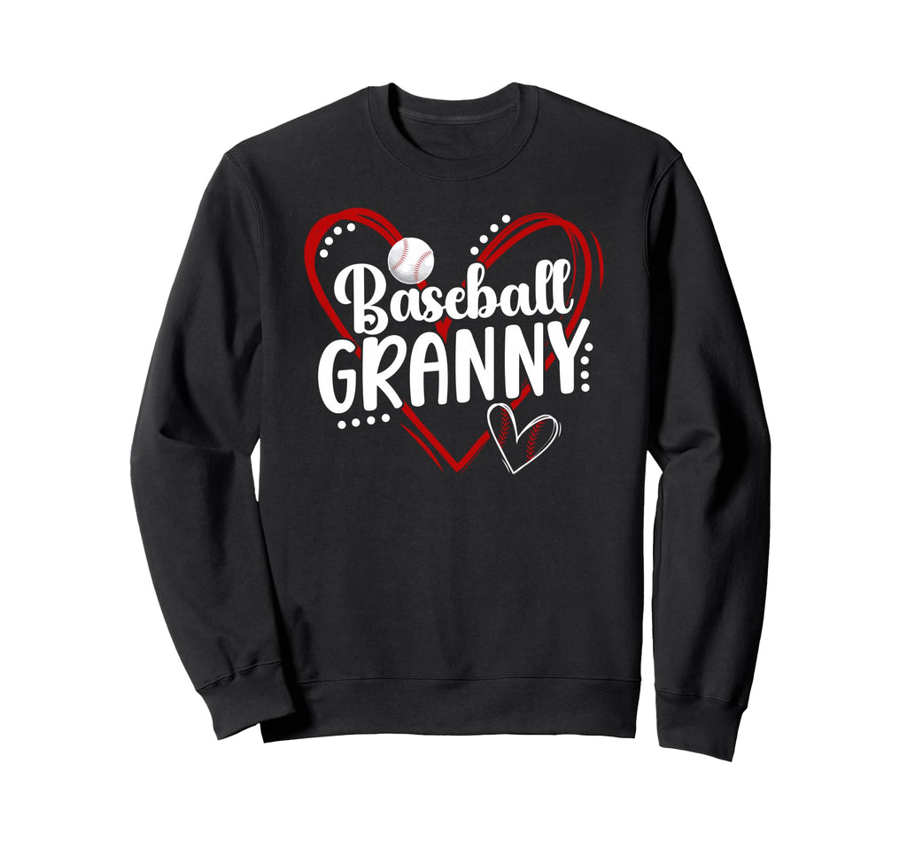 Baseball Granny Heart Granny Sweatshirt - Unique Graphic for Adults - T-Shirt, Sweatshirt, Hoodie