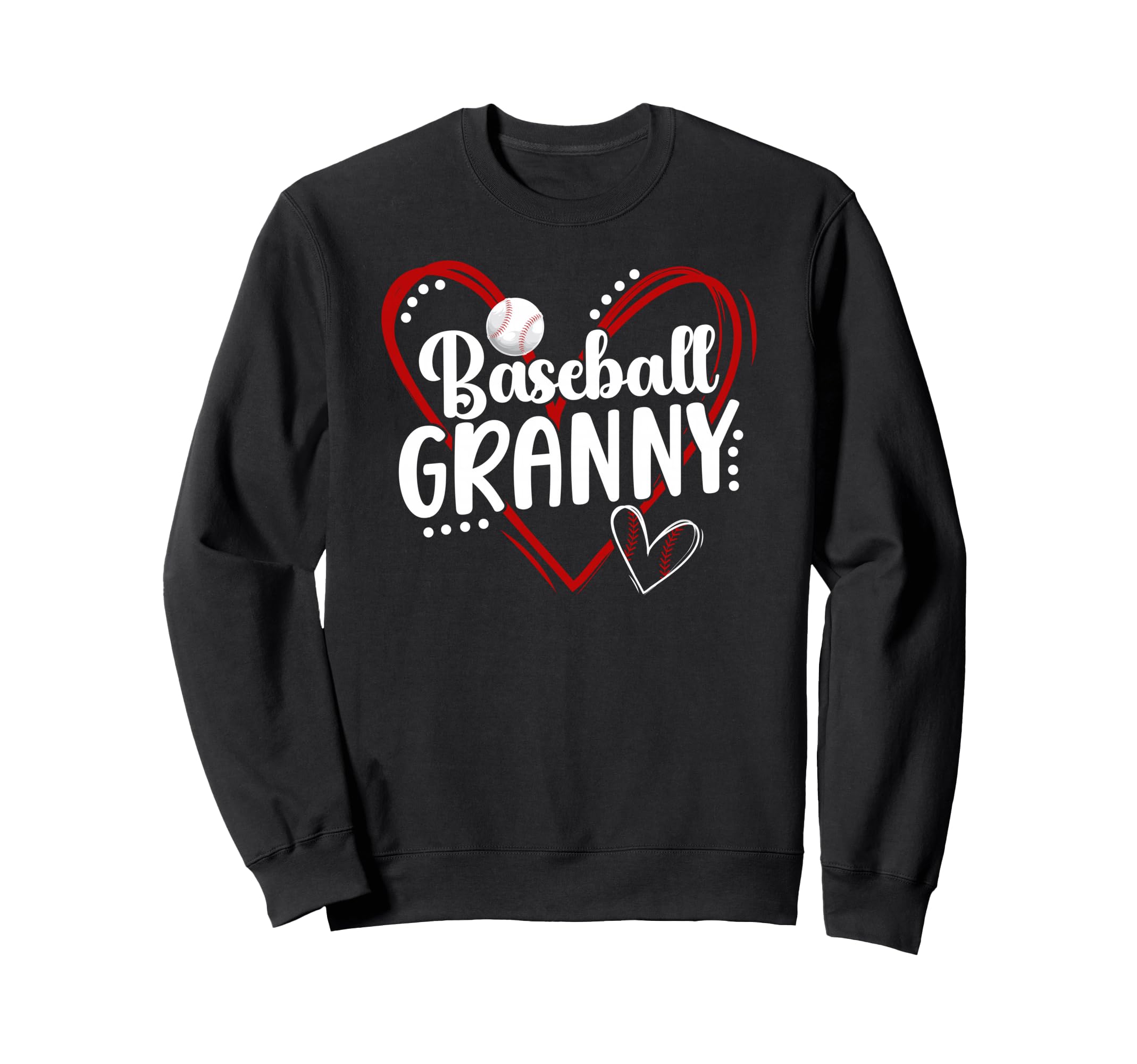 Baseball Granny Heart Granny Sweatshirt - Unique Graphic for Adults - T-Shirt, Sweatshirt, Hoodie
