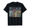 Funny Racoon Drinking Iced Coffee T-Shirt - Custom Art Print Unisex - T-Shirt, Sweatshirt, Hoodie