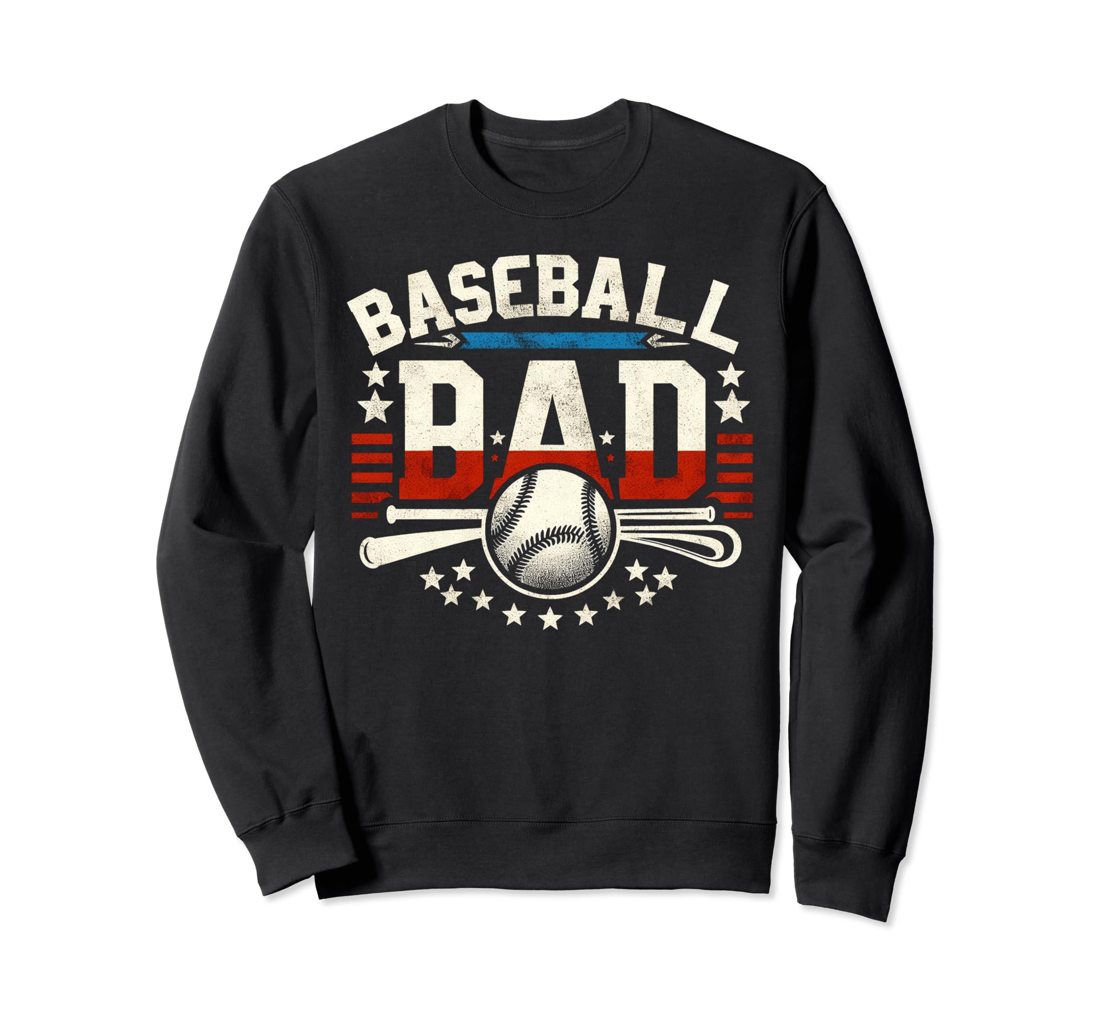 Baseball Dad Fathers Day Sweatshirt - Casual Everyday Wear Men Women - T-Shirt, Sweatshirt, Hoodie