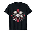 Baseball Coquette Bow Baseball Mom T-Shirt - Novelty Apparel Unisex - T-Shirt, Sweatshirt, Hoodie
