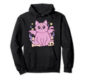 Kawaii Pastel Goth Cat Kawaii Anime Hoodie - Minimalist Print for Adults - T-Shirt, Sweatshirt, Hoodie