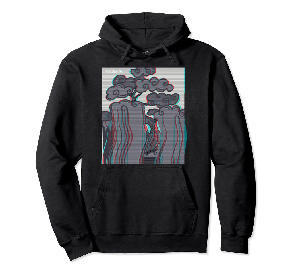 Bonsai Tree Japanese Buddhist Zen Vhs Hoodie - Streetwear Style for Adults - T-Shirt, Sweatshirt, Hoodie