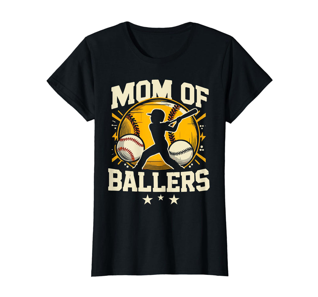 Mom Ballers Mom Baseball And Softball T-Shirt - Aesthetic Graphic Unisex - T-Shirt, Sweatshirt, Hoodie