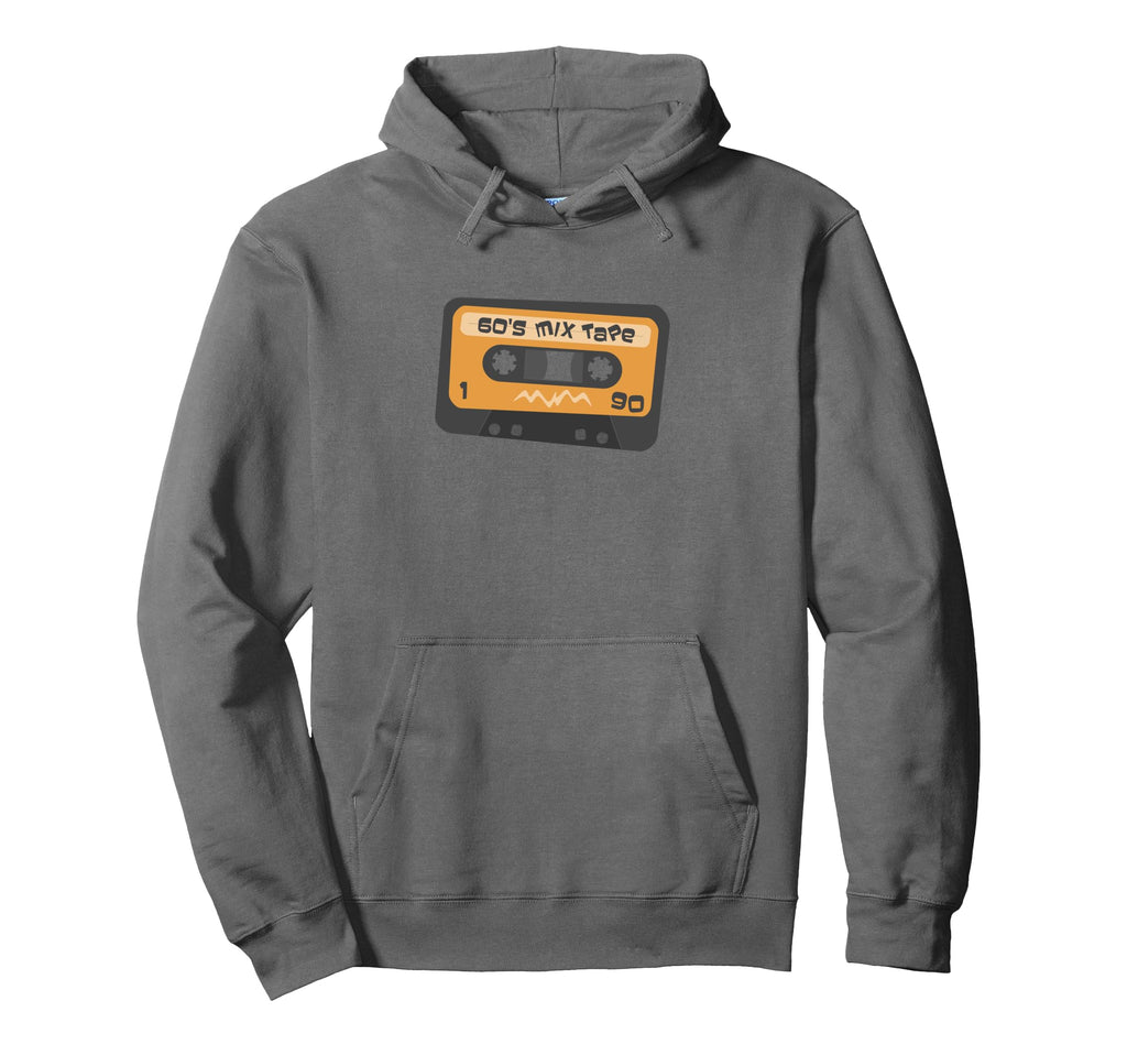 1960S Mix Tape Audio Cassette Hoodie - Custom Art Print Unisex - T-Shirt, Sweatshirt, Hoodie