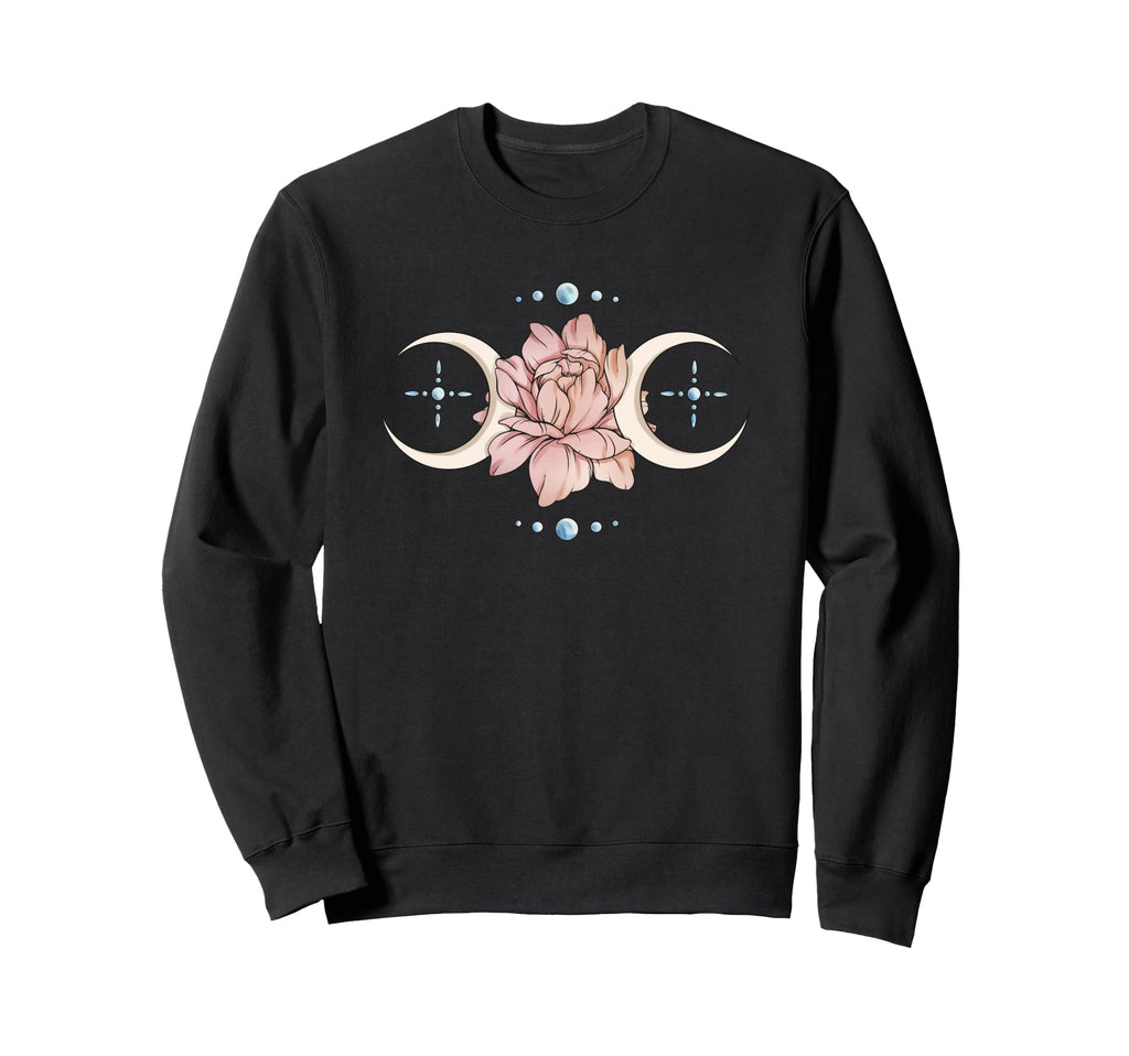 Celestial Water Lily Moonstone Sweatshirt - Graphic Print Men Women - T-Shirt, Sweatshirt, Hoodie