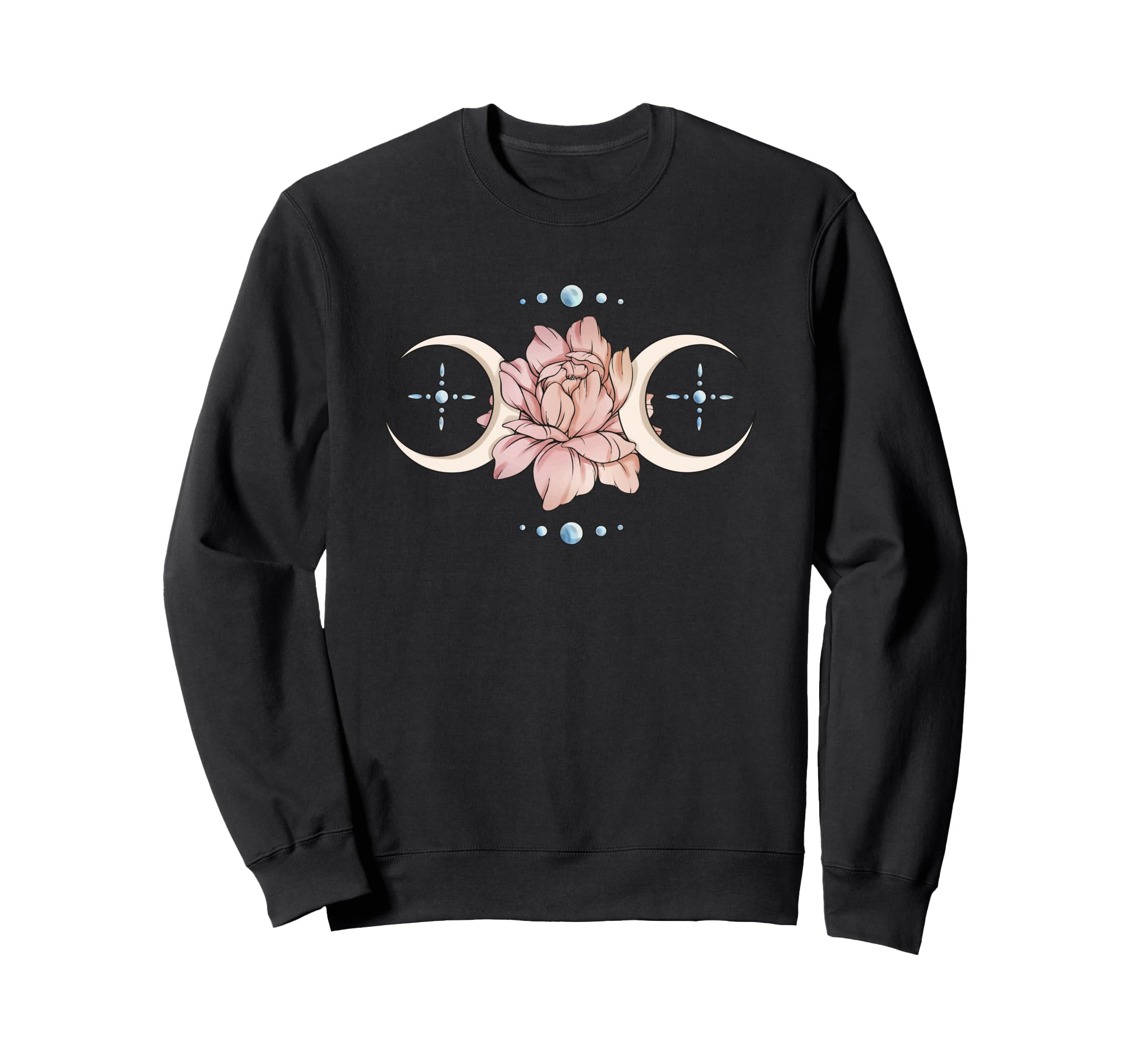 Celestial Water Lily Moonstone Sweatshirt - Graphic Print Men Women - T-Shirt, Sweatshirt, Hoodie